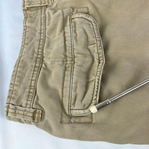 Old Navy Men's Distressed Cargo Shorts Khaki Tan Size 34 - Picture 13 of 15